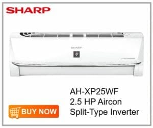 Sharp AH-XP25WF 2.5 HP Aircon Split-Type Inverter