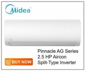 Midea 2.5HP Pinnacle AG Series 2.5 HP Aircon Split-Type Inverter