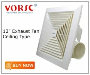 Vorsc 12 Exhaust Fan Ceiling Type