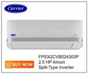 Carrier FP53GCVB024303P 2.5 HP Aircon Split-Type Inverter