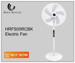 Han River HRFS05RCBK Electric Fan