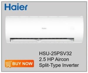 Haier HSU-25PSV32 2.5 HP Aircon Split-Type Inverter