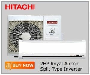 Hitachi 2HP Royal Aircon Split-Type Inverter