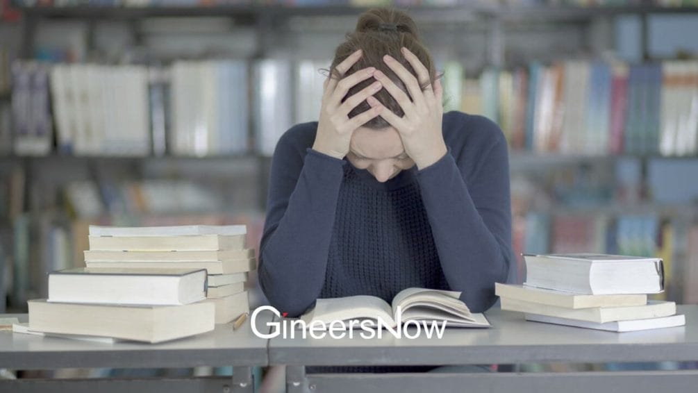 student, stress, problem, books, library
