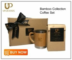 Upgrounds Bamboo Collection Coffee Set