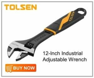 Tolsen 12-Inch Industrial Adjustable Wrench