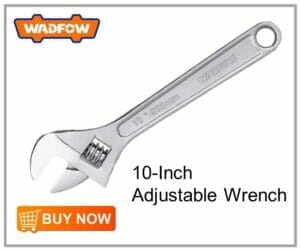 Wadfow 10-Inch Adjustable Wrench
